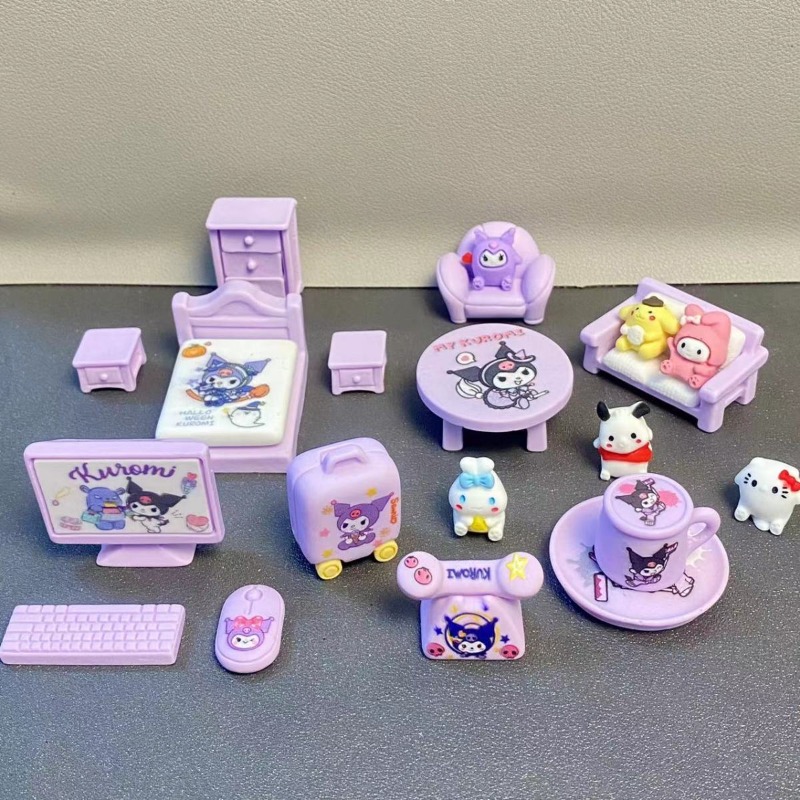 Cute Cartoon Miniature Dollhou - Kawaii Tech Accessories ulasan dan harga