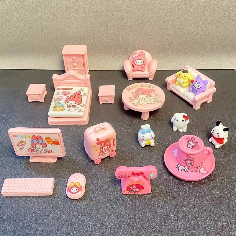 Cute Cartoon Miniature Dollhou - Kawaii Tech Accessories ulasan dan harga