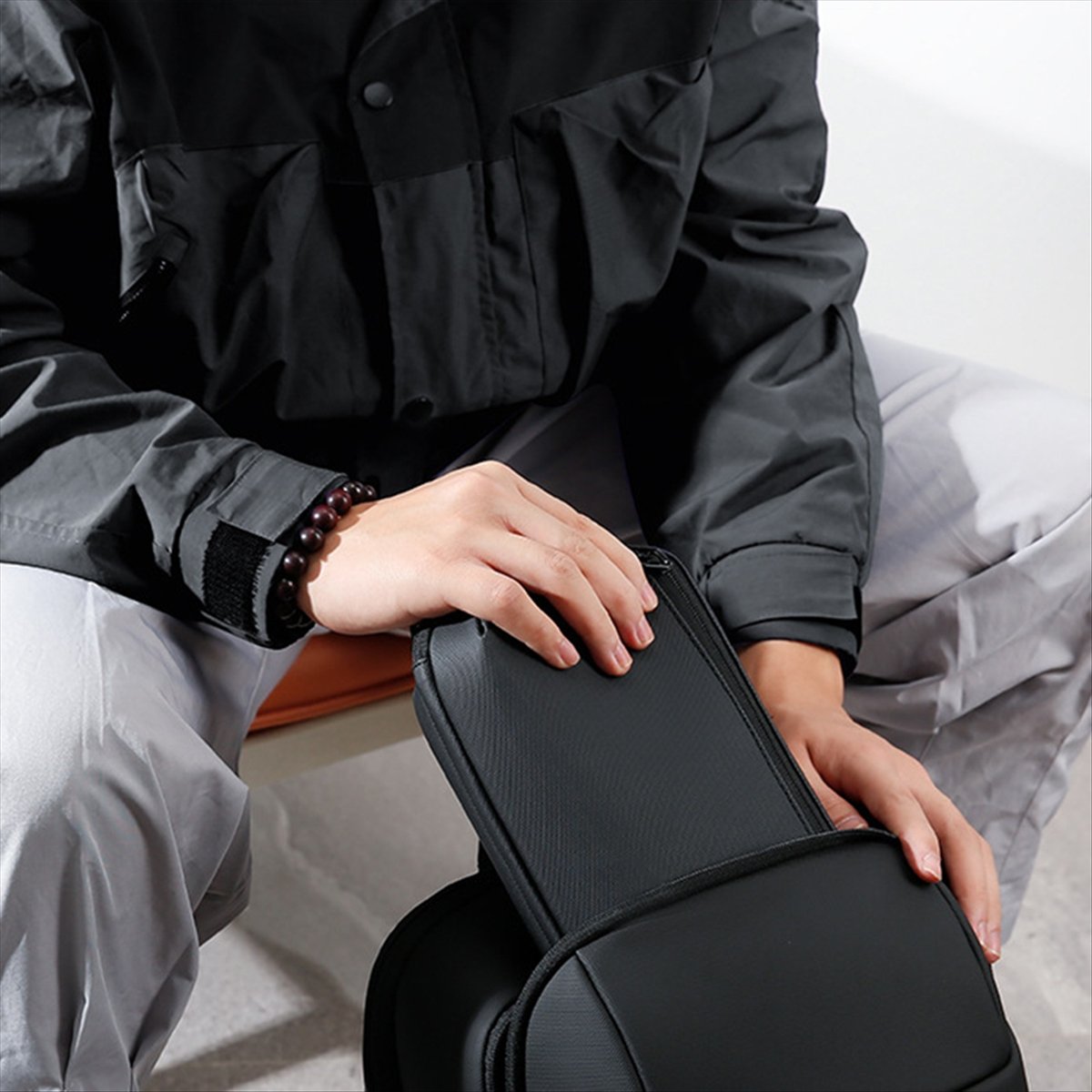 ☶❈＊♥AC1579-Waterproof Tech Pou - Tech Accessories Case ulasan dan harga