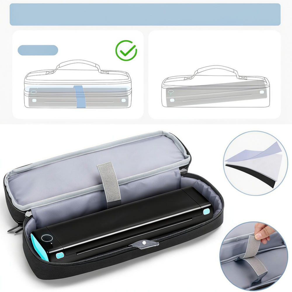 Compact Portable Printer Stora - Tech Accessories Storage ulasan dan harga