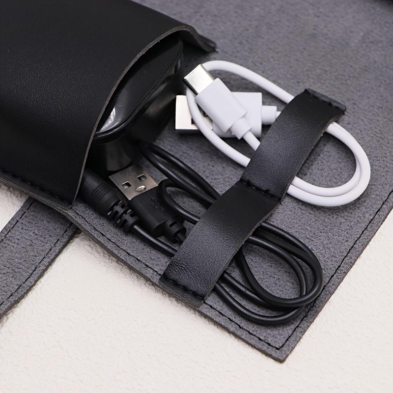 1PC PU Leather Multi-Compartme - Tech Accessories Storage ulasan dan harga