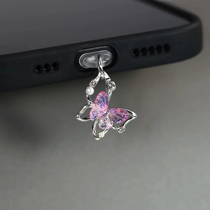 Butterfly Phone Dust Plug Hang - Mobile Tech Accessories ulasan dan harga