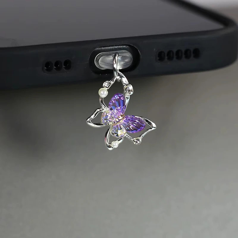 Butterfly Phone Dust Plug Hang - Mobile Tech Accessories ulasan dan harga