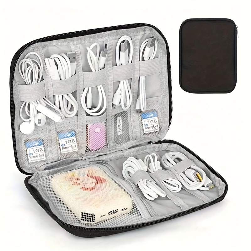 1PC Travel Cable Organizer Cas - Tech Accessories Travel Organizer Pouch ulasan dan harga