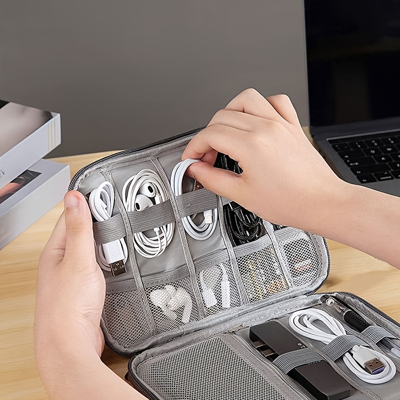 1PC Travel Cable Organizer Cas - Tech Accessories Travel Organizer Pouch ulasan dan harga