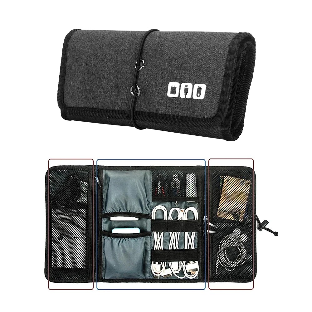 Electronic Organizer Cord Pouc - Tech Accessories Travel Organizer Pouch ulasan dan harga