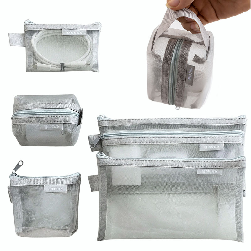 Gray Mesh Organizer Bags – for - Tech Accessories Case ulasan dan harga