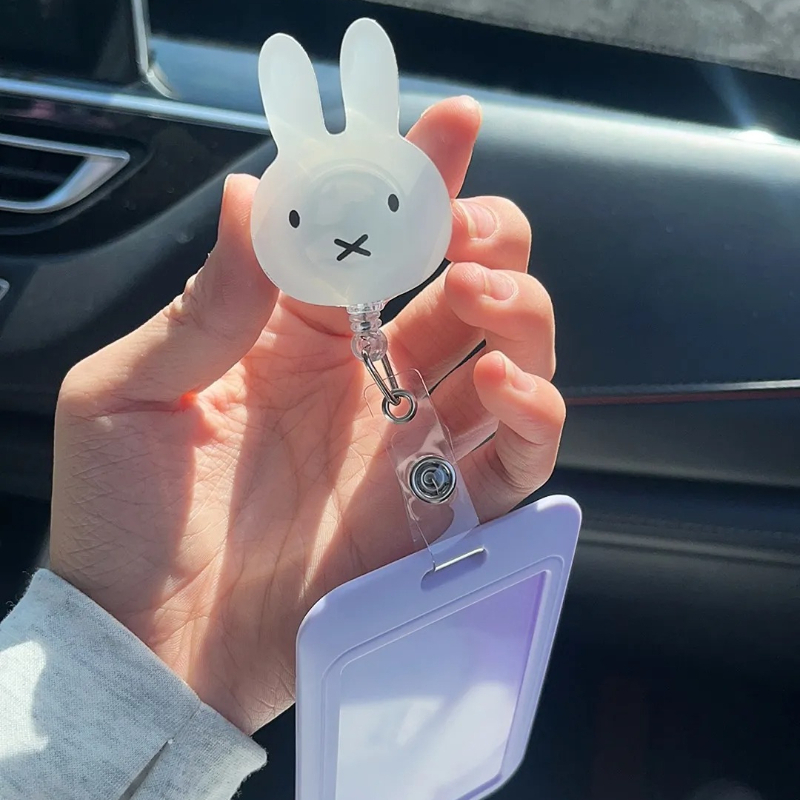 Kawaii Miffy ID Badge Holder w - Kawaii Tech Accessories ulasan dan harga